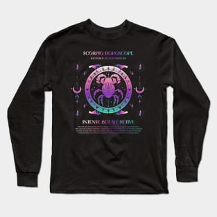 Scorpio Zodiac Sign Horoscope Long Sleeve T-Shirt